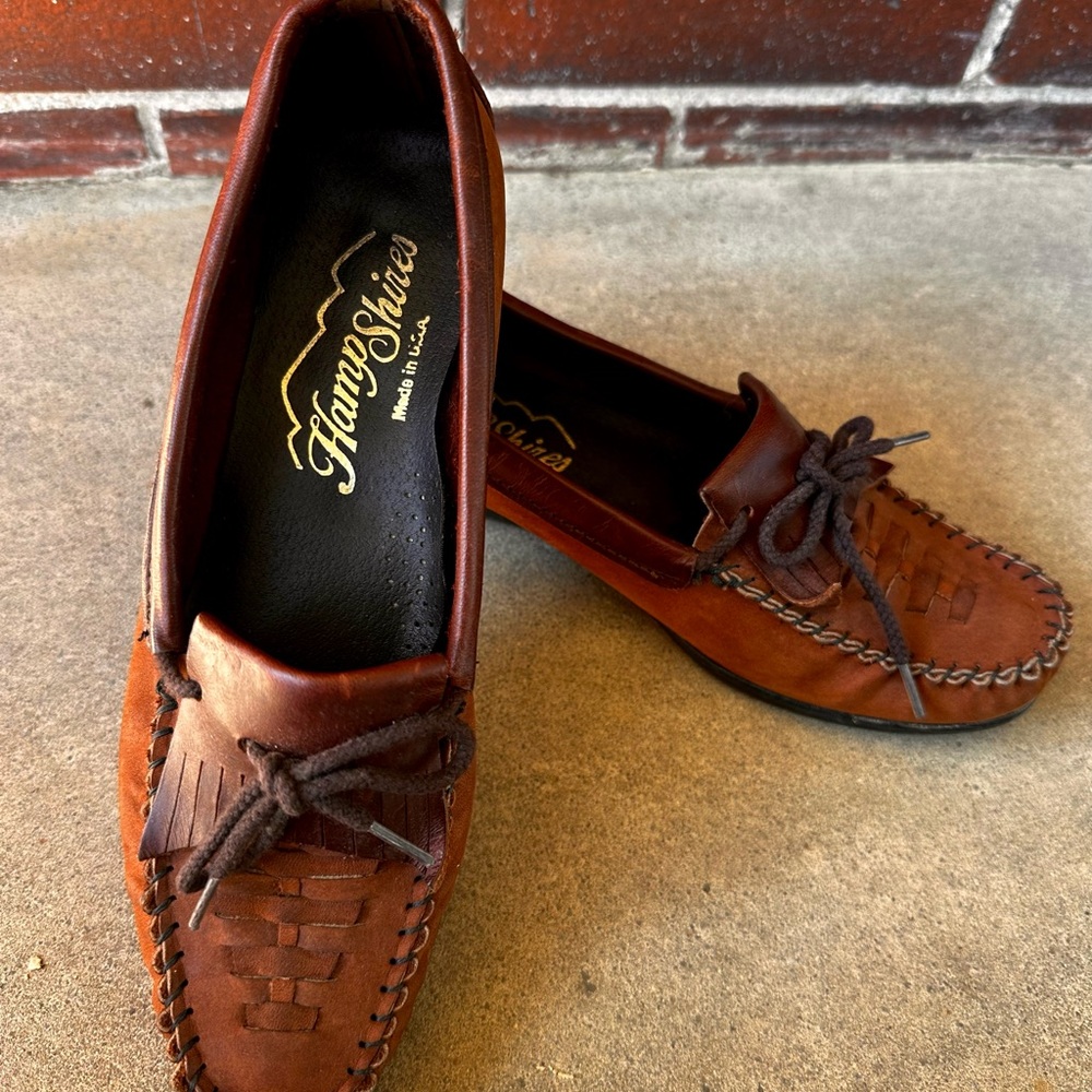 HAMPSHIRES Made in USA Brown Leather Loafers - New Without Tags